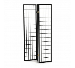 Paraván, masiv, černá, EF-E803 BK