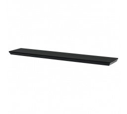 Nástenná polica 120 cm, MDF, čierna, balená v ochrannej fólii