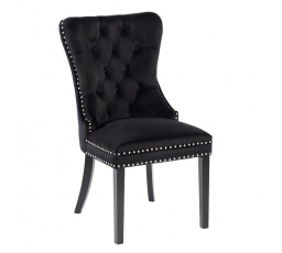 Stolička velvet čierna K9-FX