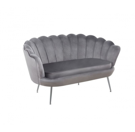 Sofa SF1-FXJG zamatová sivá, nohy strieborné Sofa SF1-FXJG zamatová sivá, nohy strieborné