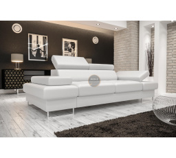 Sofa GALAXY II 235 cm prírodná koža - biela koža