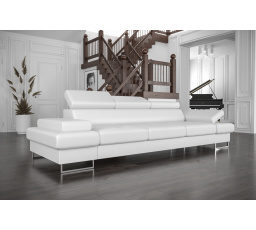 Sofa GALAXY III 300 cm prírodná koža - biela koža