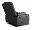 Rozkladacie Masážne Kreslo BOX Čierna Ekokoža