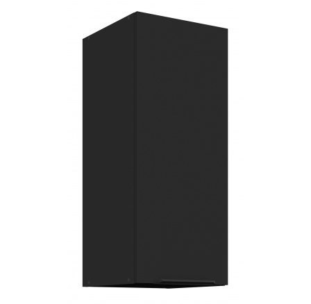 Horná skrinka SIENA - 30 G-72 1F, Čierna mat/Čierna mat