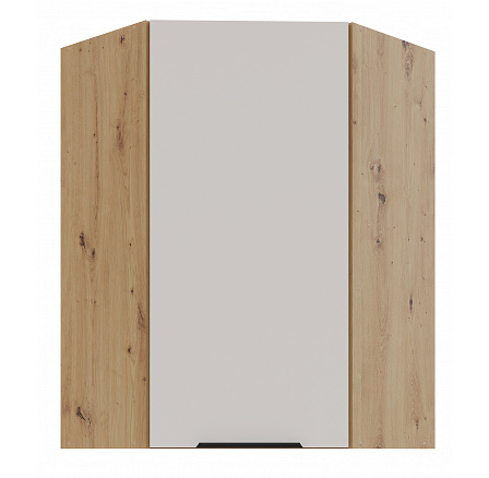 Horní rohová skříňka SOLEA - 60x60 GN-90 1F (45°), Dub Artisan/Kašmír