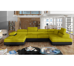 Sedacia súprava v tvare U RODRIGO, pravá Omega 68/Soft 11