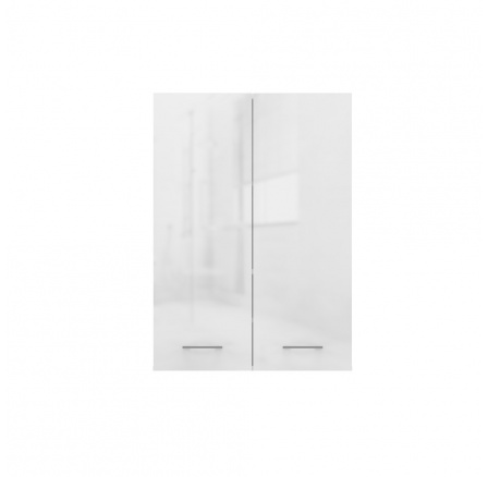 Závesná kúpeľňová skrinka Pema 2DD MINI biely lesk