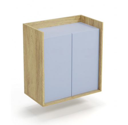 MOBIUS 2D CUPBOARD, prírodná/modrá MOBIUS 2D CUPBOARD, prírodná/modrá