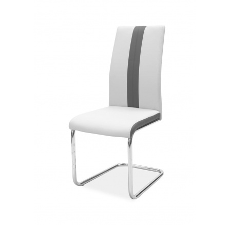 H-200- jedálenská stolička biela (svetlosivá)/sivá (H200JSZ) (S) (K150-Z)