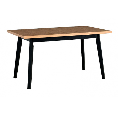 OSTENA 5 (OSLO 5) jedálenský stôl -laminátová doska Dubový vnuk/nohy čierne - kolekcia "DRE" (K150-Z)