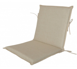 Vankúš pre záhradné kreslo UNI s nízkym operadlom - látka svetlo béžová