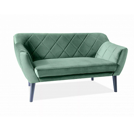Pohovka KARO 2 Velvet, zelená Bluvel 78/wenge Pohovka KARO 2 Velvet, zelená Bluvel 78/wenge