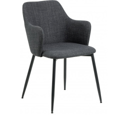 Stolička Ilsa s opierkami tmavosivá