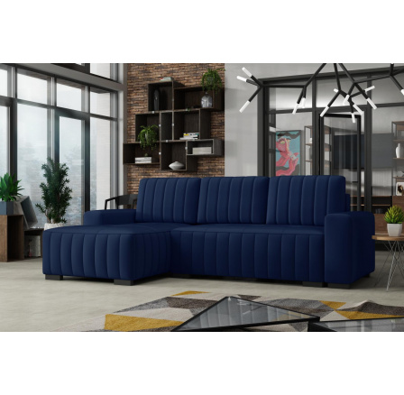 Rohová sedacia súprava Hakim L - manila26/tmavomodrá