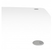 Písací stôl OFFICE 80400/44, Biela/Silver grey