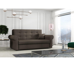 Pohovka Vivian Silver III tmavohnedá