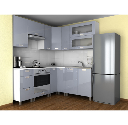 Kuchynská linka Grepolis MDR sivý lesk