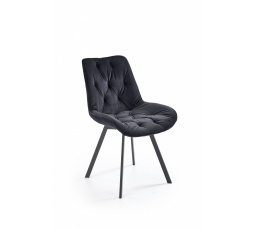 Jedálenská otočná stolička K519, čierna/čierna