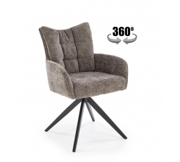 Jedálenská otočná stolička K540, Sivá/Čierna