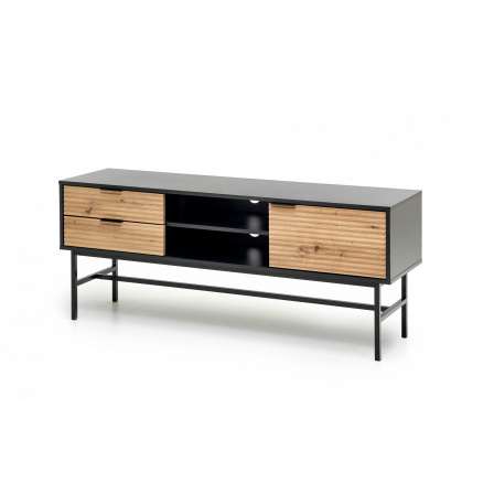 Televízna komoda MURANO RTV-1 RTV, dub artisan/čierna Televízna komoda MURANO RTV-1 RTV, dub artisan/čierna