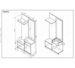 PERGO predsieň, farba: dub artisan