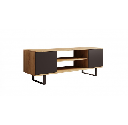 TV skrinka Lofter 135 cm Dub Craft+Čierna TV skrinka Lofter 135 cm Dub Craft+Čierna