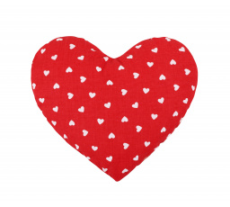 Vankúšik srdiečka červená
