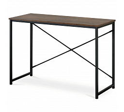 Stôl pracovný, MDF, dekor staré drevo, čierny kov