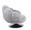 Otočné relaxačné kreslo tk. futerková šedá FR8-FXJG
