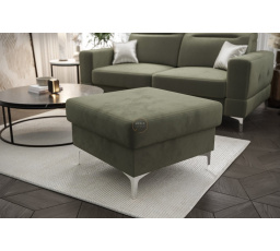 Taburet čalúnený MALIBU 70 x 70 cm - zelená