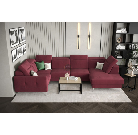Rohová sedacia súprava MALIBU MAX II 180x350x182 cm - červená, ľavá strana Rohová sedacia súprava MALIBU MAX II 180x350x182 cm - červená, ľavá strana