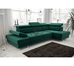Rohová sedacia súprava GALAXY MINI 170x280 - zelená, pravá