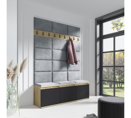 Predsieňová stena EMI 6, Trinity 14/Artisan + Black