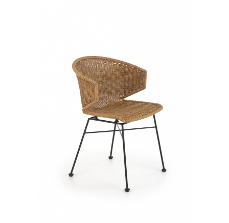 Jedálenská stolička K407, prírodná/čierna