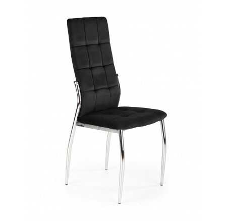 K416 stolička čierny zamat (1ks=4ks)
