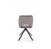 Jedálenská otočná stolička K535, Sivá/Čierna