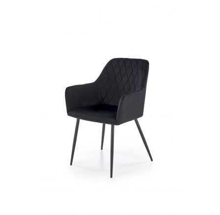 Jedálenská stolička K558, čierna/čierna