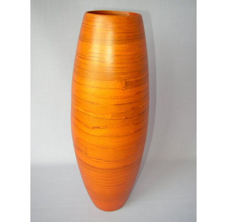 Bambusová váza vysoko oranžová