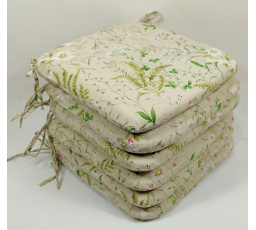 Sedák 40x40 cm látka papraď - set 6 kusov