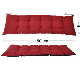 Podsedák 150x40 vínový melír