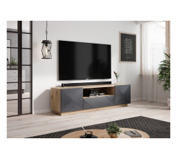 TV skrinka Asha 167 cm - remeselnícka /rivier stone mat