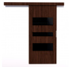 Posuvné dvere na stenu CENTO 86 Wenge+Black Lacobel