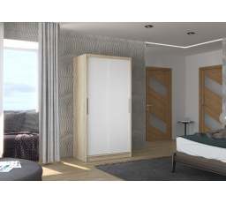 Skriňa s posuvnými dverami ASTEN 100 Sonoma+White