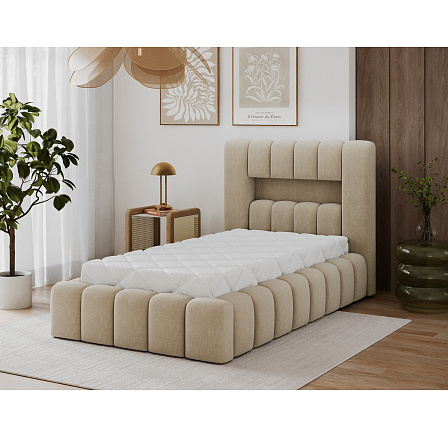 Bed Lamica 90x200 + wooden frame/ standard lift/ bedding box Monolith 04 Not applicable 1