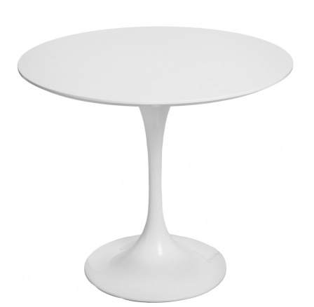 Stôl Fiber o90 biely MDF