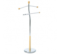 Nemý sluha, výška 118 cm, masívne kaučukové drevo, prírodný odtieň., chrómový kov, nos.5 kg