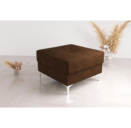 Taburet s kontajnerom 55x55 cm - hnedá Taburet s kontajnerom 55x55 cm - hnedá