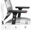 Ergonomické kancelárske herné kreslo Basic, bielo-sivá