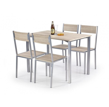 Jedálenský set RALPH 1+4, dub Sonoma