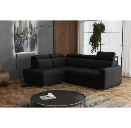 Sedacia súprava Petrit II ľavá Kronos čierna Sedacia súprava Petrit II ľavá Kronos čierna